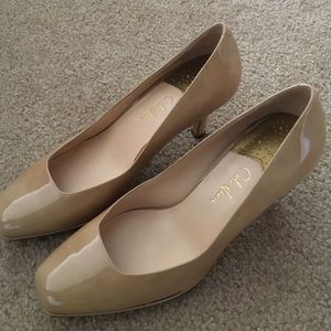 COLE HAAN Nike Air Patent leather beige pumps 7.5